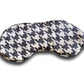 silk mask in houndstooth print